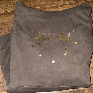 Taylor Swift Black Sweater with Gold Stars